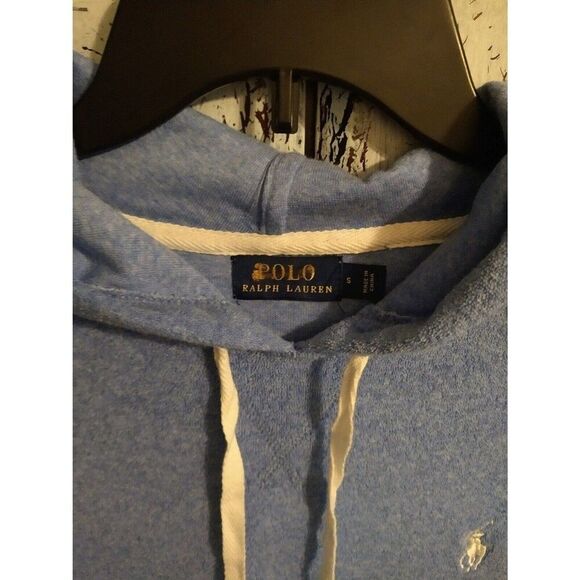 Polo Ralph Lauren hooded dress Blue Twerycloth Small beachy summer casual Nwt - Picture 8 of 9